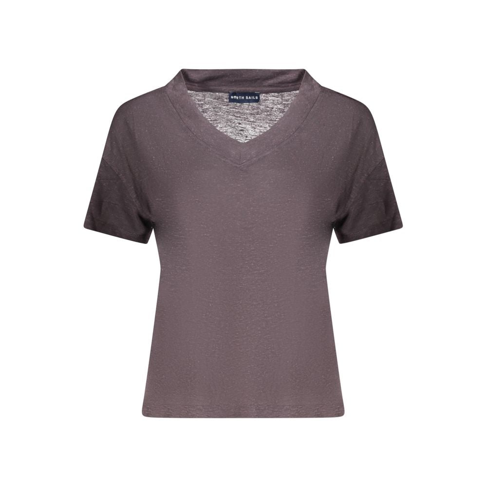 North Sails Gray Viscose Women T-Shirt