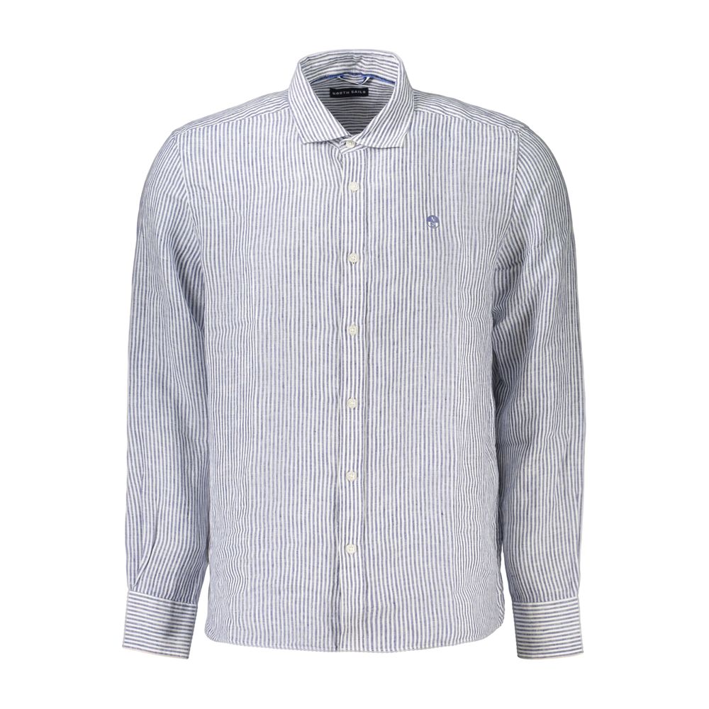 North Sails Blue Linen Men's Shirt