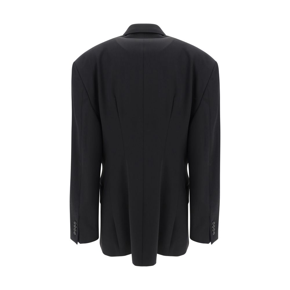 Balenciaga Black Wool Oves Aries Blazer