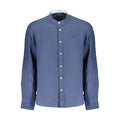 North Sails Blue Linen Mens Shirt