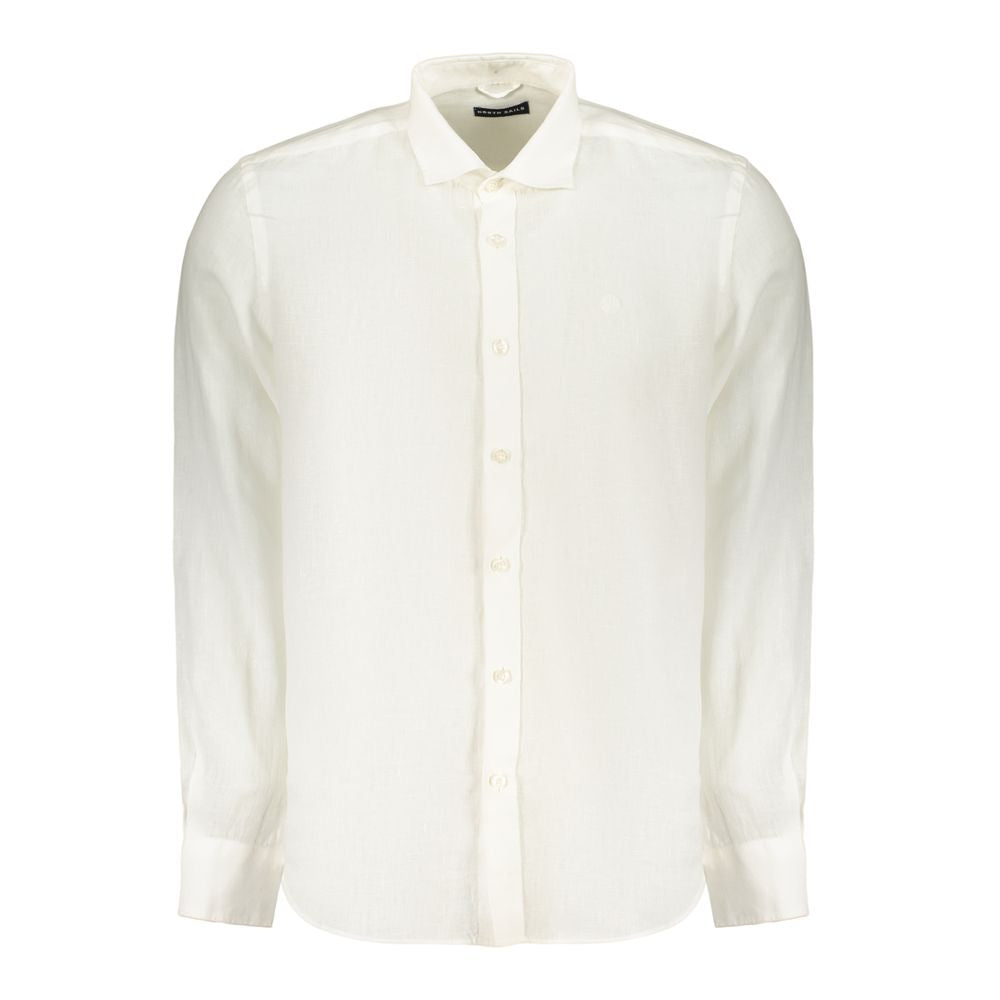 North Sails White Linen Men's Shirt