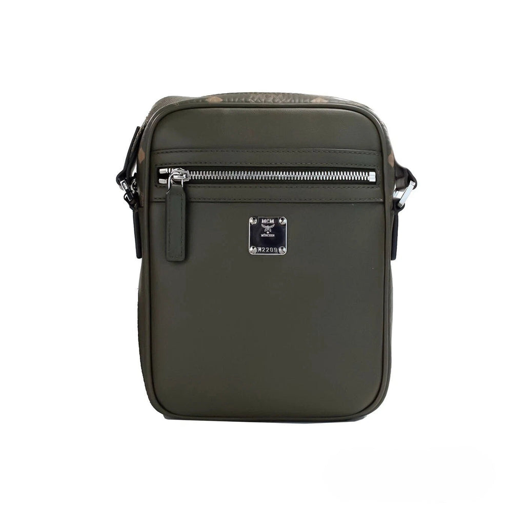 MCM Visetos Leather Camera Crossbody Bag
