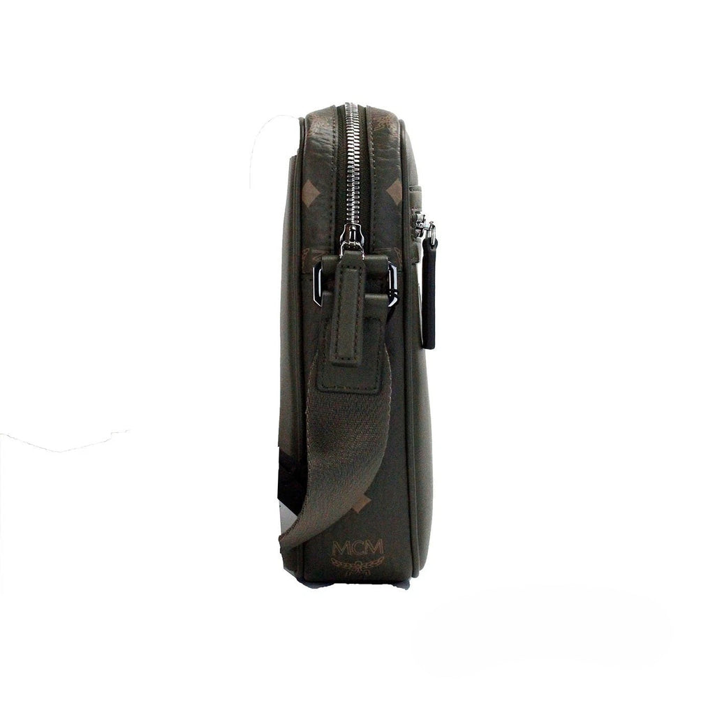 MCM Visetos Leather Camera Crossbody Bag