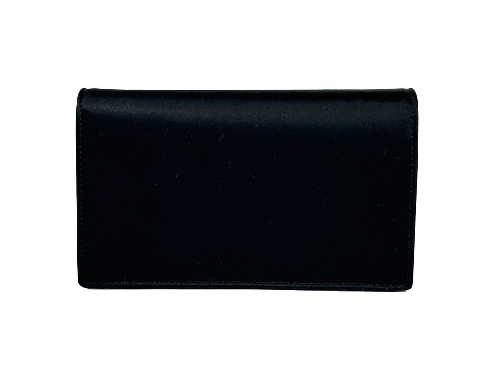 Versace Mini Chain Black Crossbody Wallet Bag