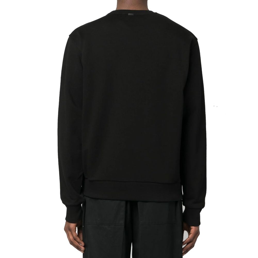 Herno Black Cotton Sweatshirt