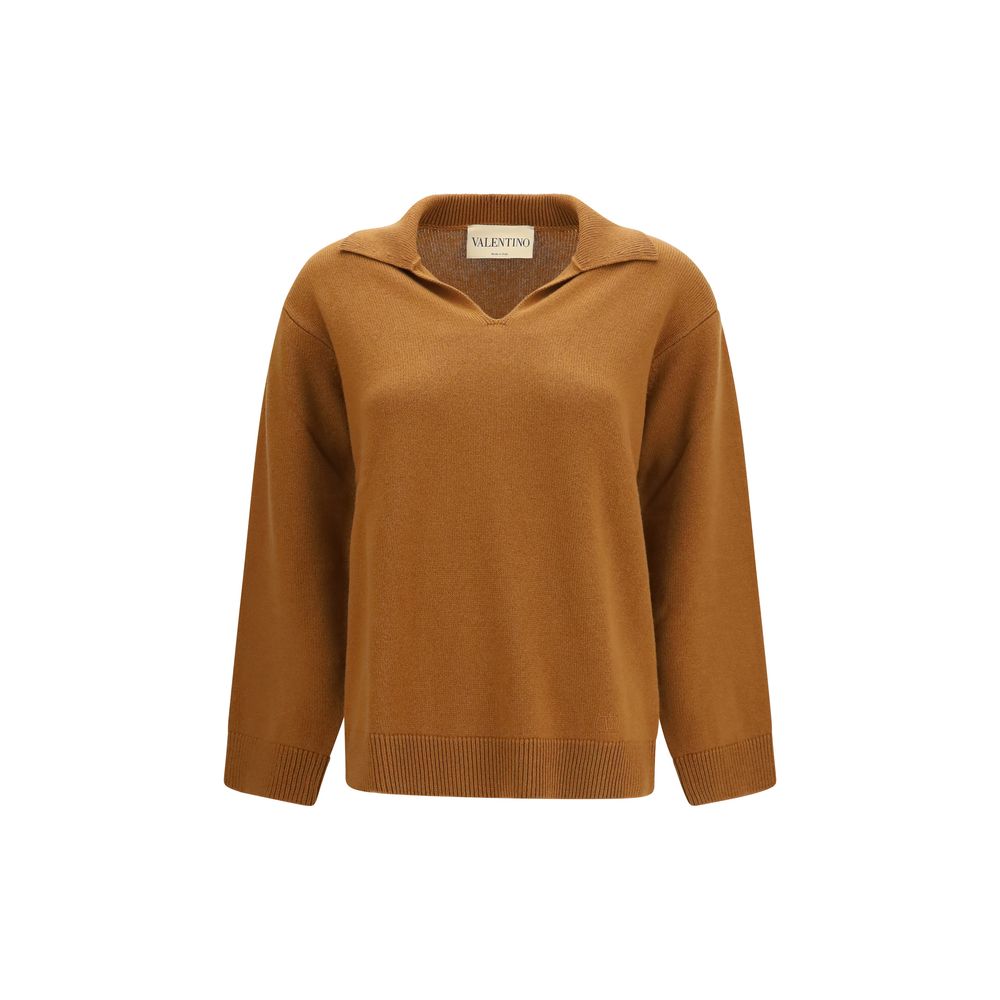 Valentino Garavani Brown Cashmere Sweater