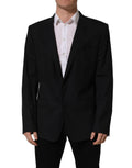 Dolce & Gabbana Black Wool Single Breasted Blazer Jacket
