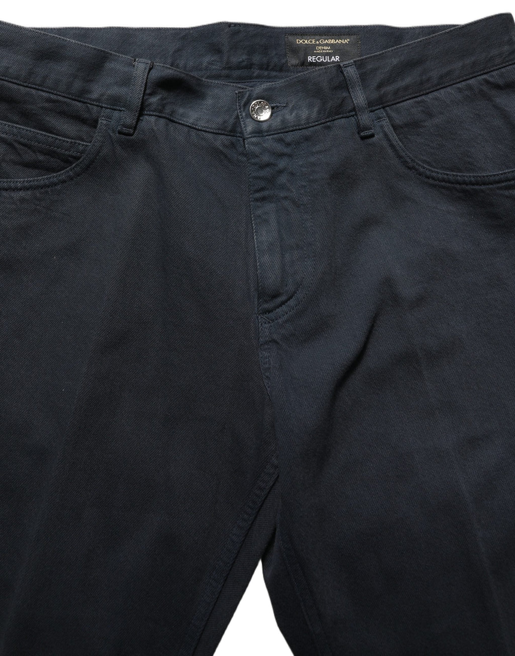 Dolce & Gabbana Black Cotton Mid Waist Skinny Men Denim Jeans