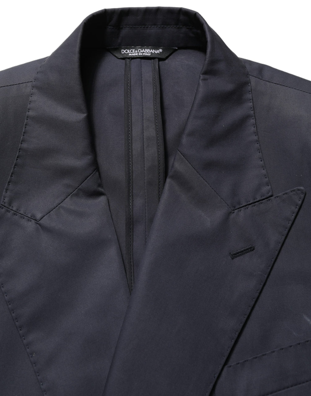 Dolce & Gabbana Blue Cotton Slim Fit Formal 2 Piece Men Suit