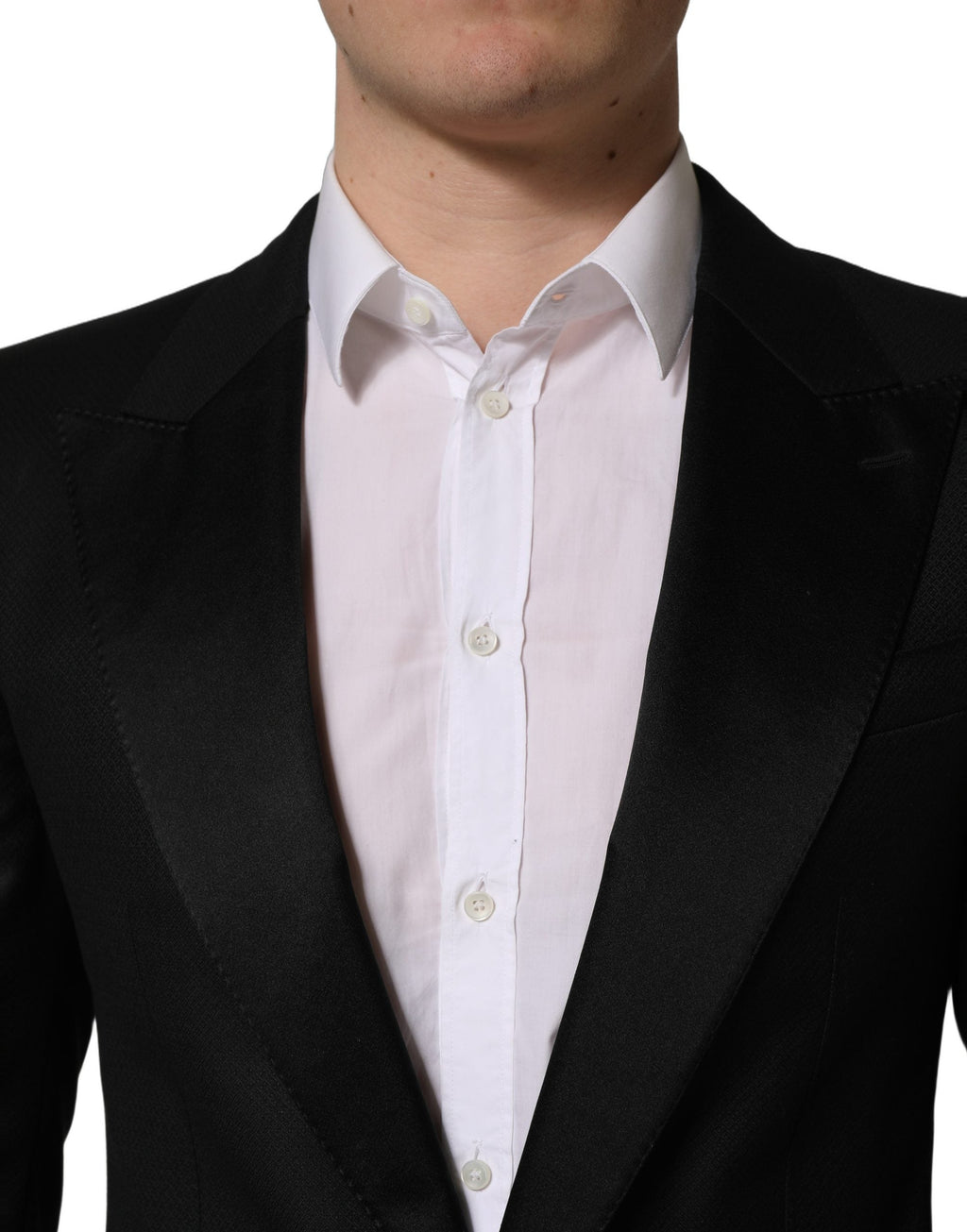 Dolce & Gabbana Black Wool Slim Fit Formal 2 Piece Men Suit