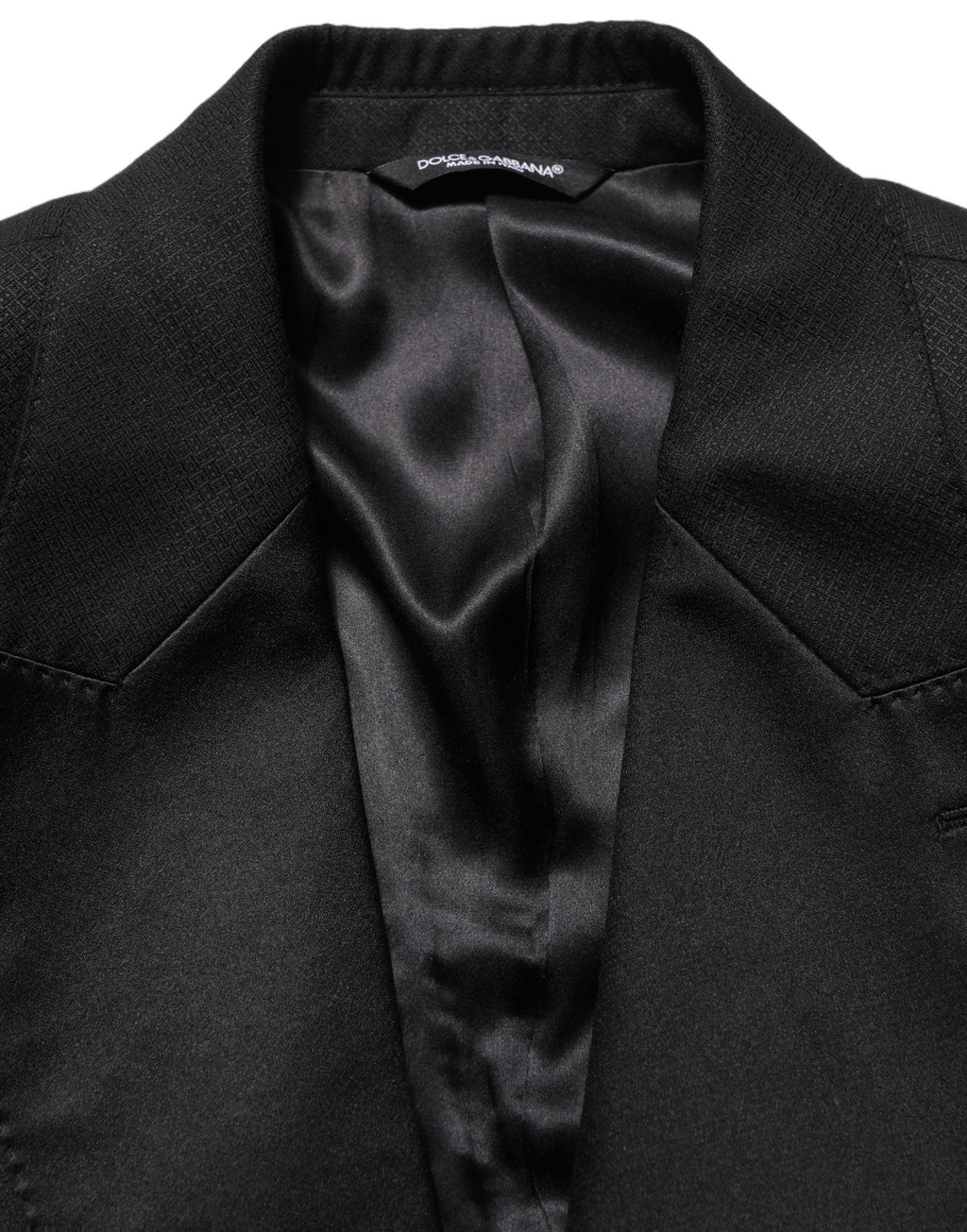 Dolce & Gabbana Black Wool Slim Fit Formal 2 Piece Men Suit