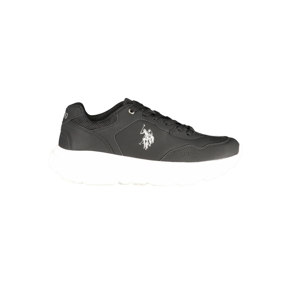 U.S. POLO ASSN. Black Polyurethane Women's Sneaker