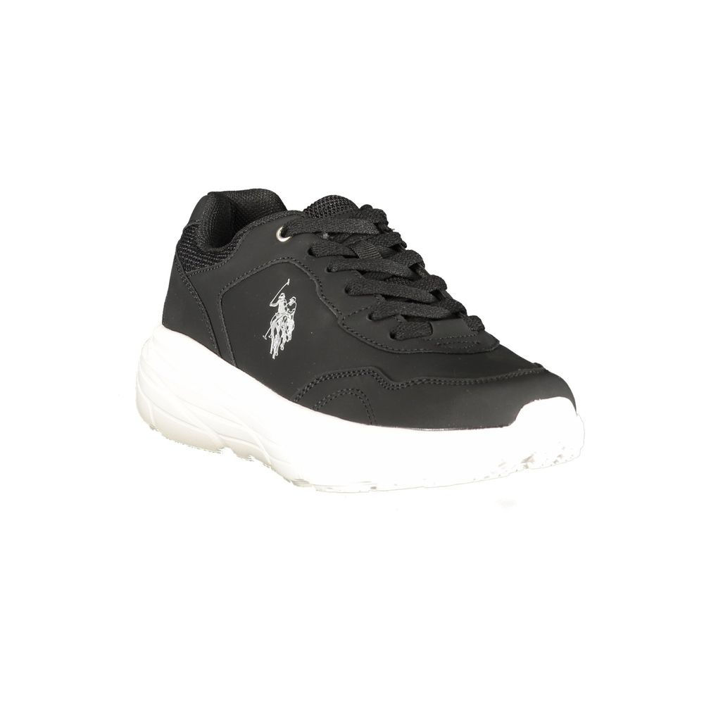 U.S. POLO ASSN. Black Polyurethane Women's Sneaker