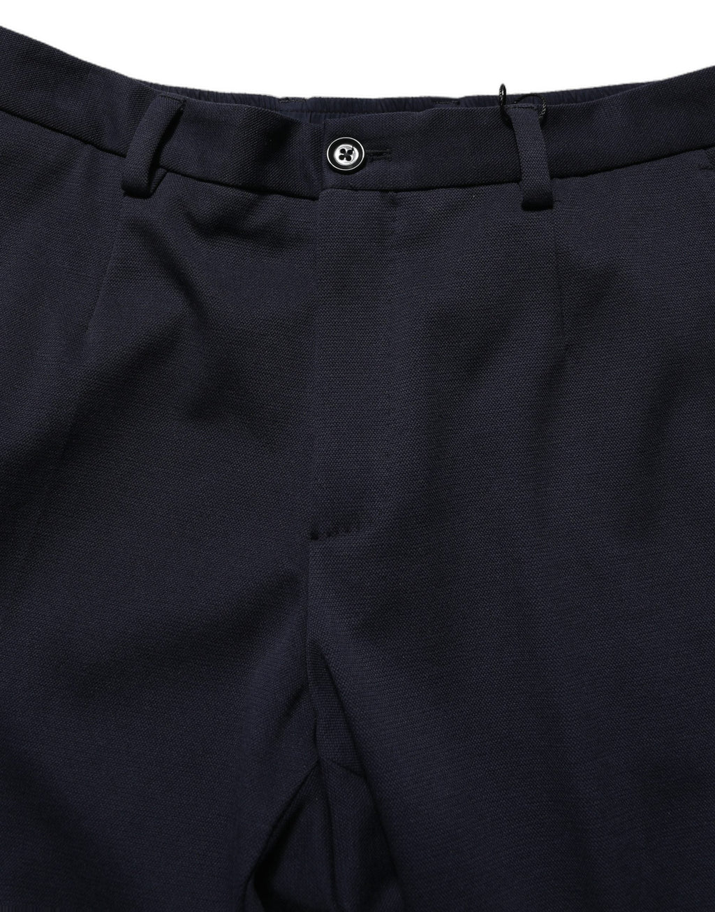 Dolce & Gabbana Black Cotton Tapered Leg Dress Trouser Pants