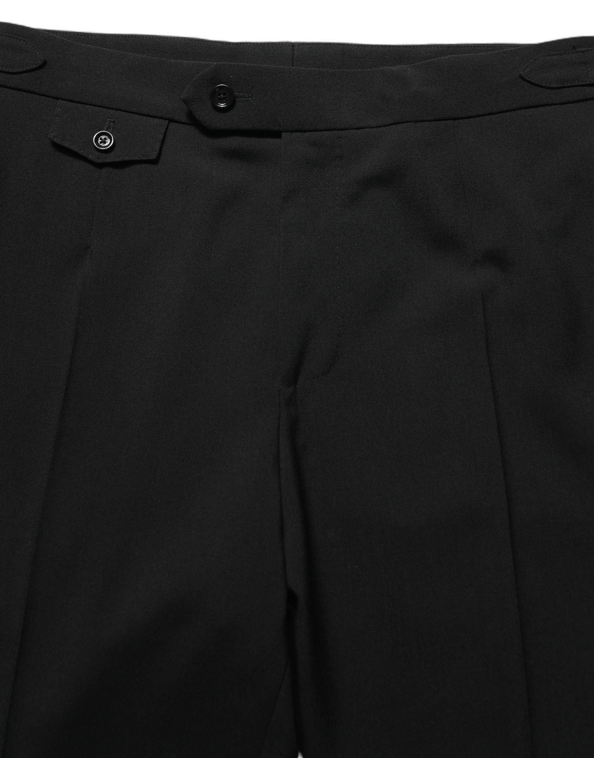 Dolce & Gabbana Black Tapered Leg Men Dress Trouser Pants