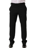 Dolce & Gabbana Black Tapered Leg Men Dress Trouser Pants