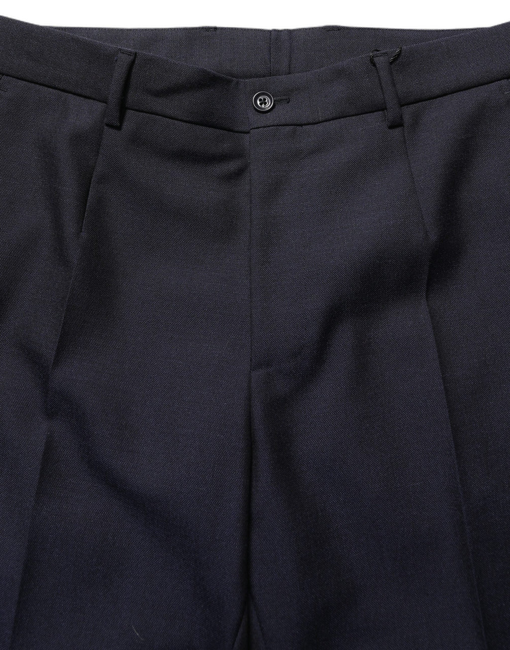 Dolce & Gabbana Black Wool Tapered Leg Dress Trouser Pants