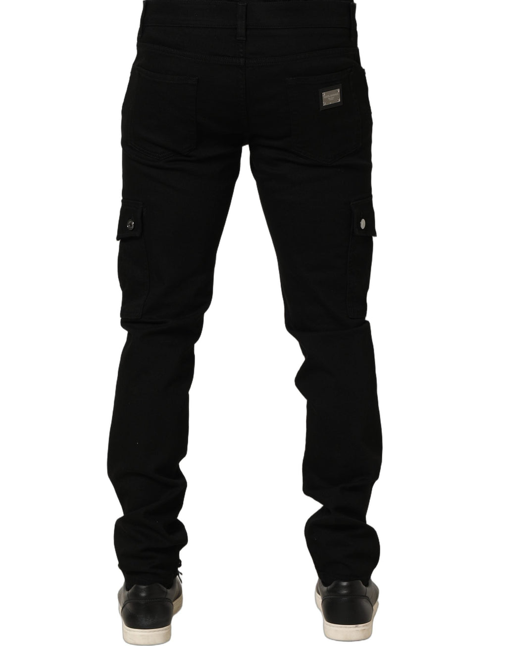 Dolce & Gabbana Black Cotton Stretch Skinny Men Denim Jeans