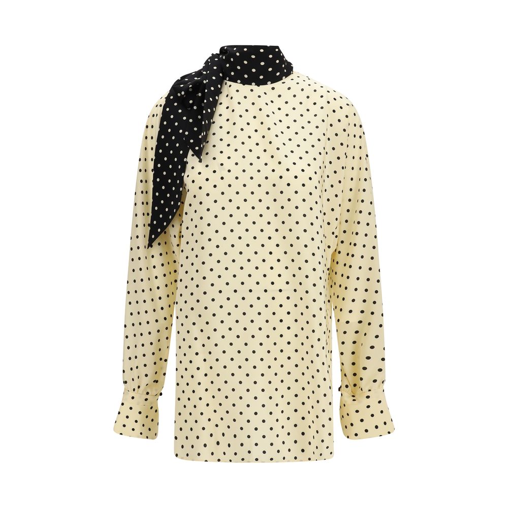 Valentino Garavani Beige Silk Blouse