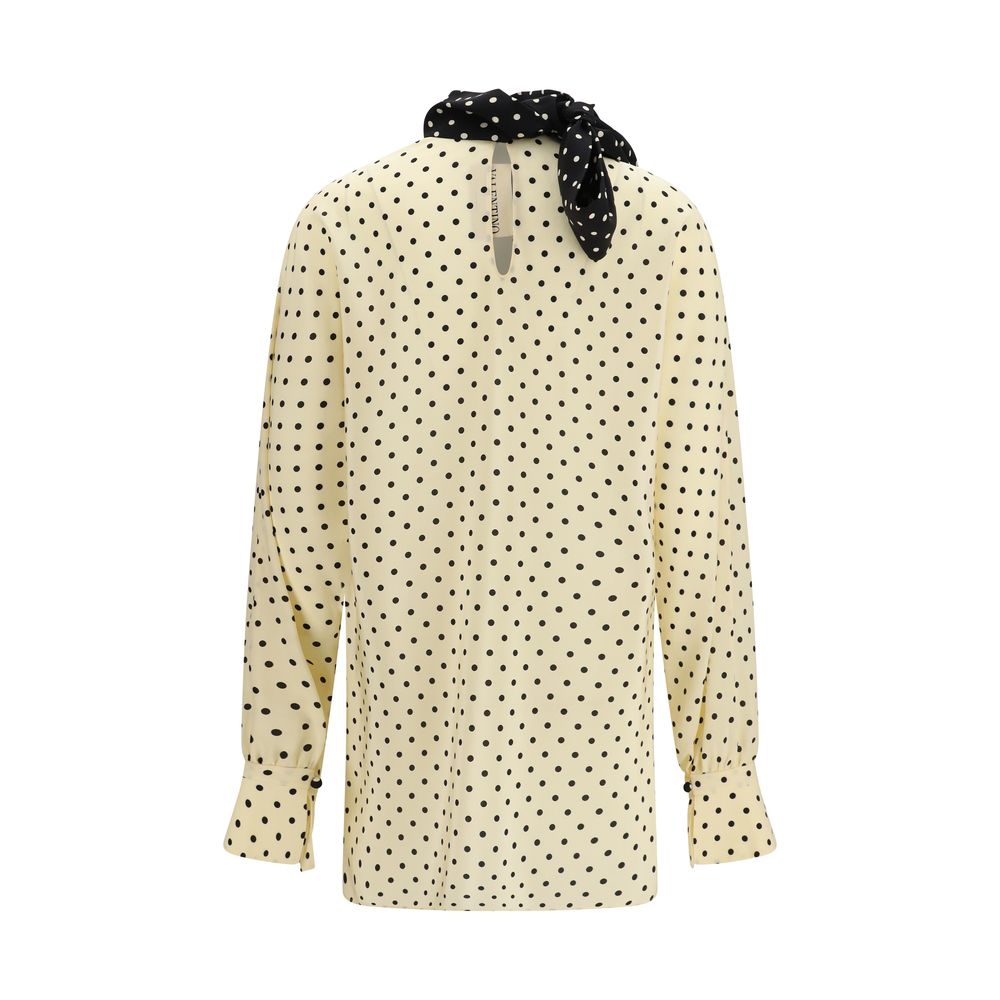 Valentino Garavani Beige Silk Blouse