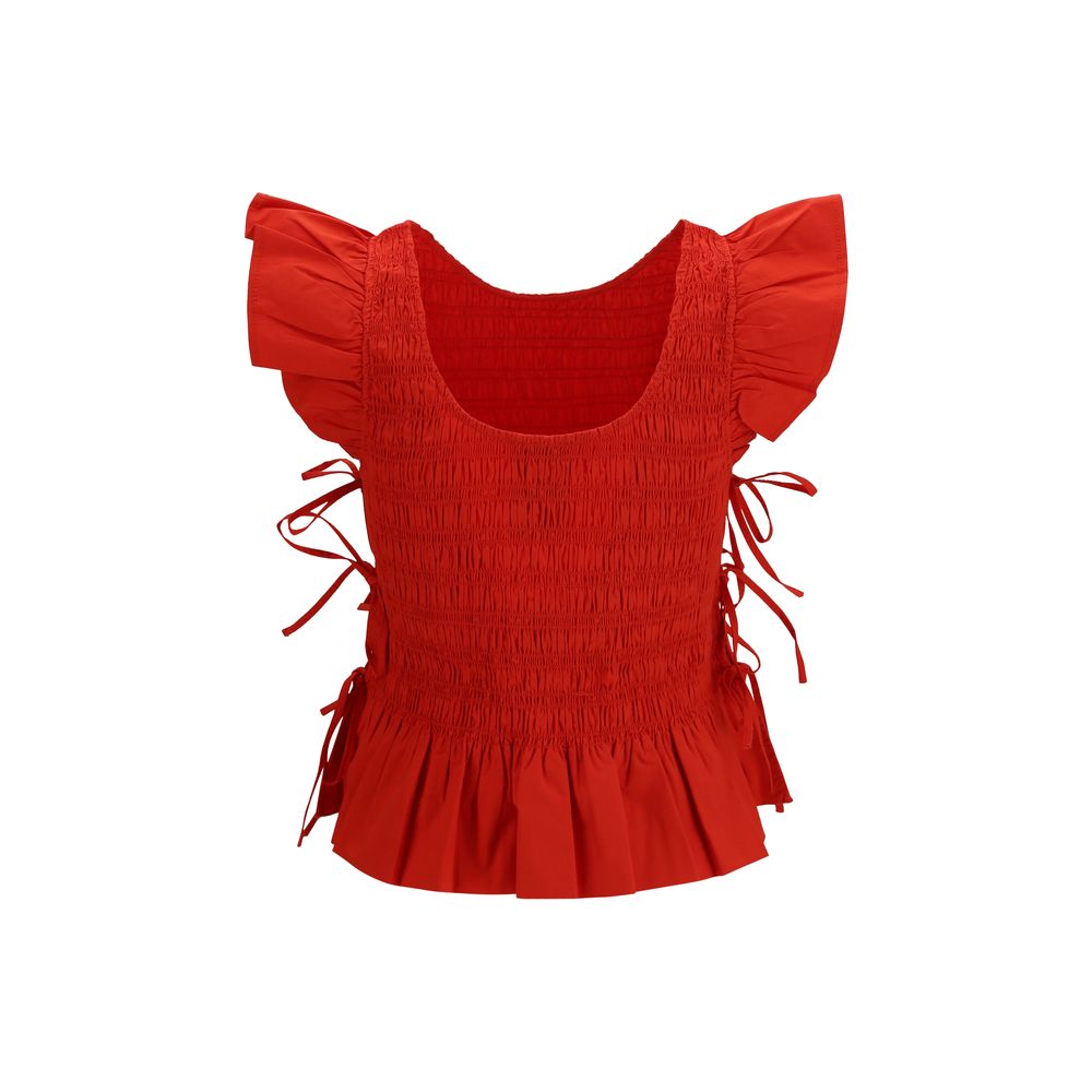 Ganni Multicolor Cotton Blouse