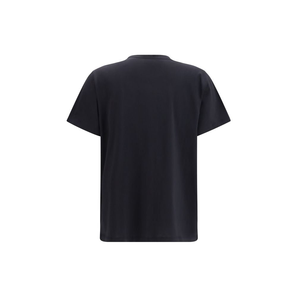 Ganni Black Cotton T-Shirt