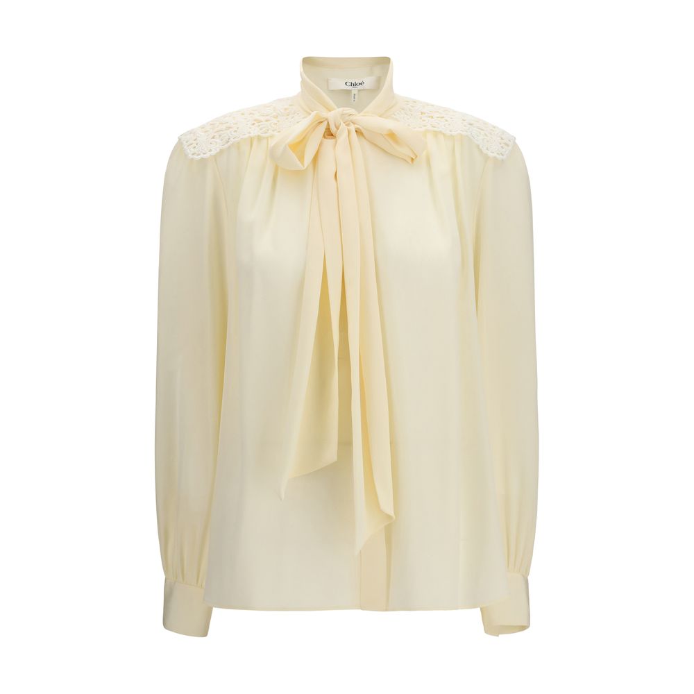 Chloé Beige Polyester Blouse