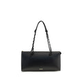 Jil Sander Black Calf Leather Bos Taurus Shoulder Bag