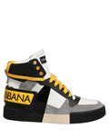 Dolce & Gabbana Multicolor Leather High Top Sneakers Shoes