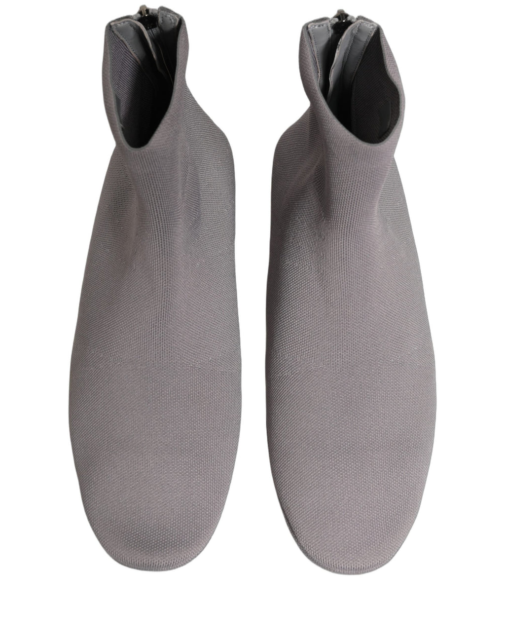 Dolce & Gabbana Gray Stretch Mesh Men Ankle Boots Shoes