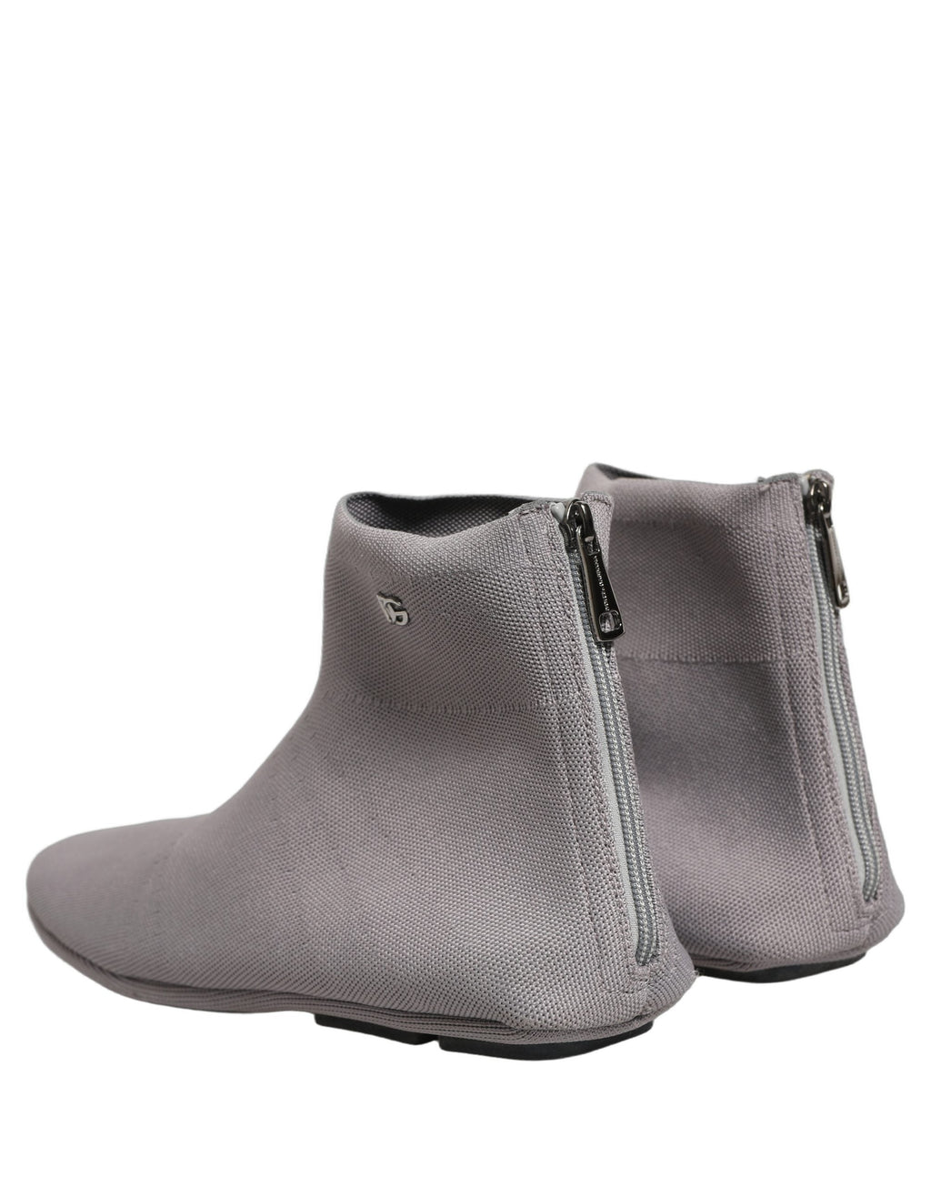 Dolce & Gabbana Gray Stretch Mesh Men Ankle Boots Shoes