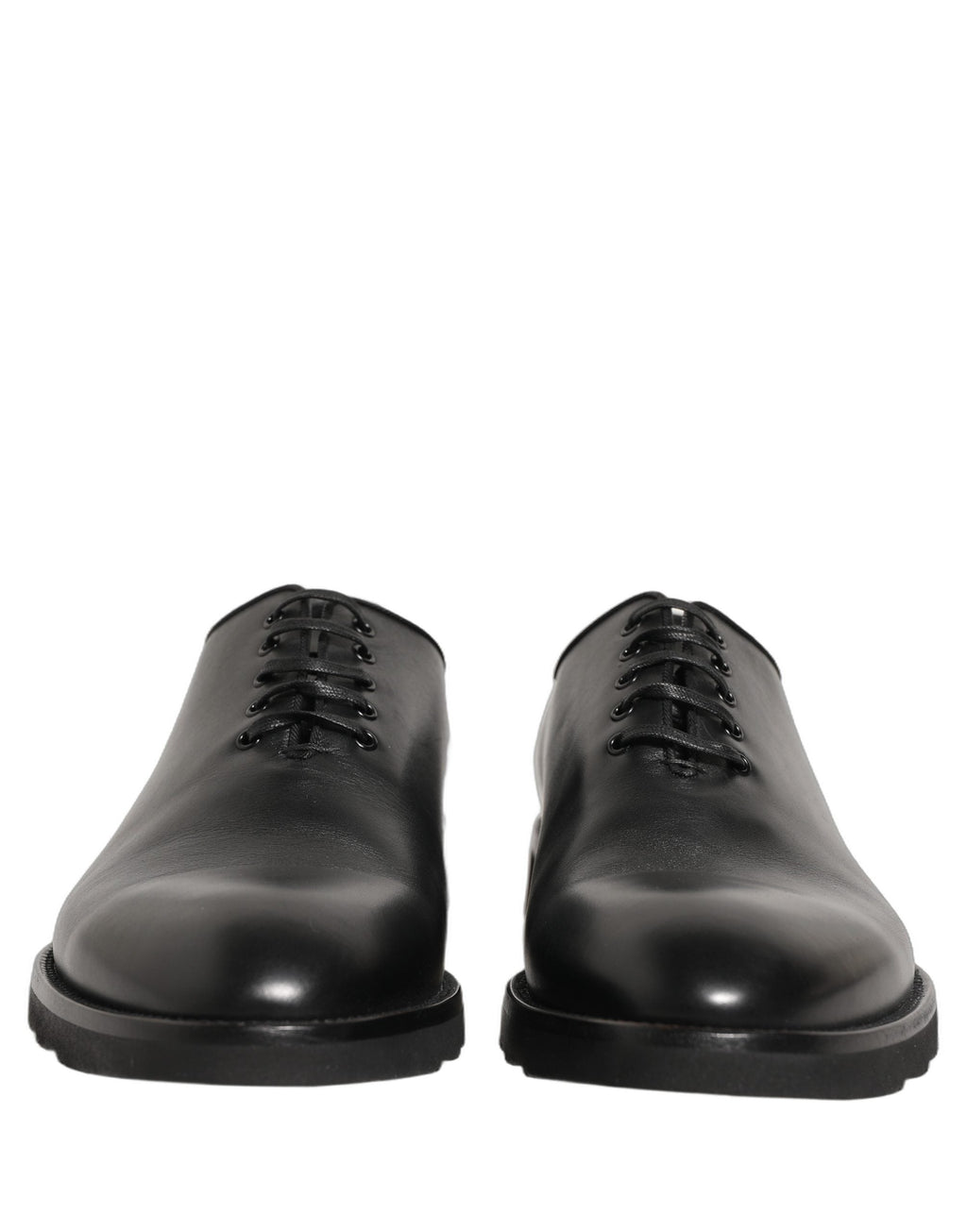 Dolce & Gabbana Black Leather Men Oxford Dress Formal Shoes