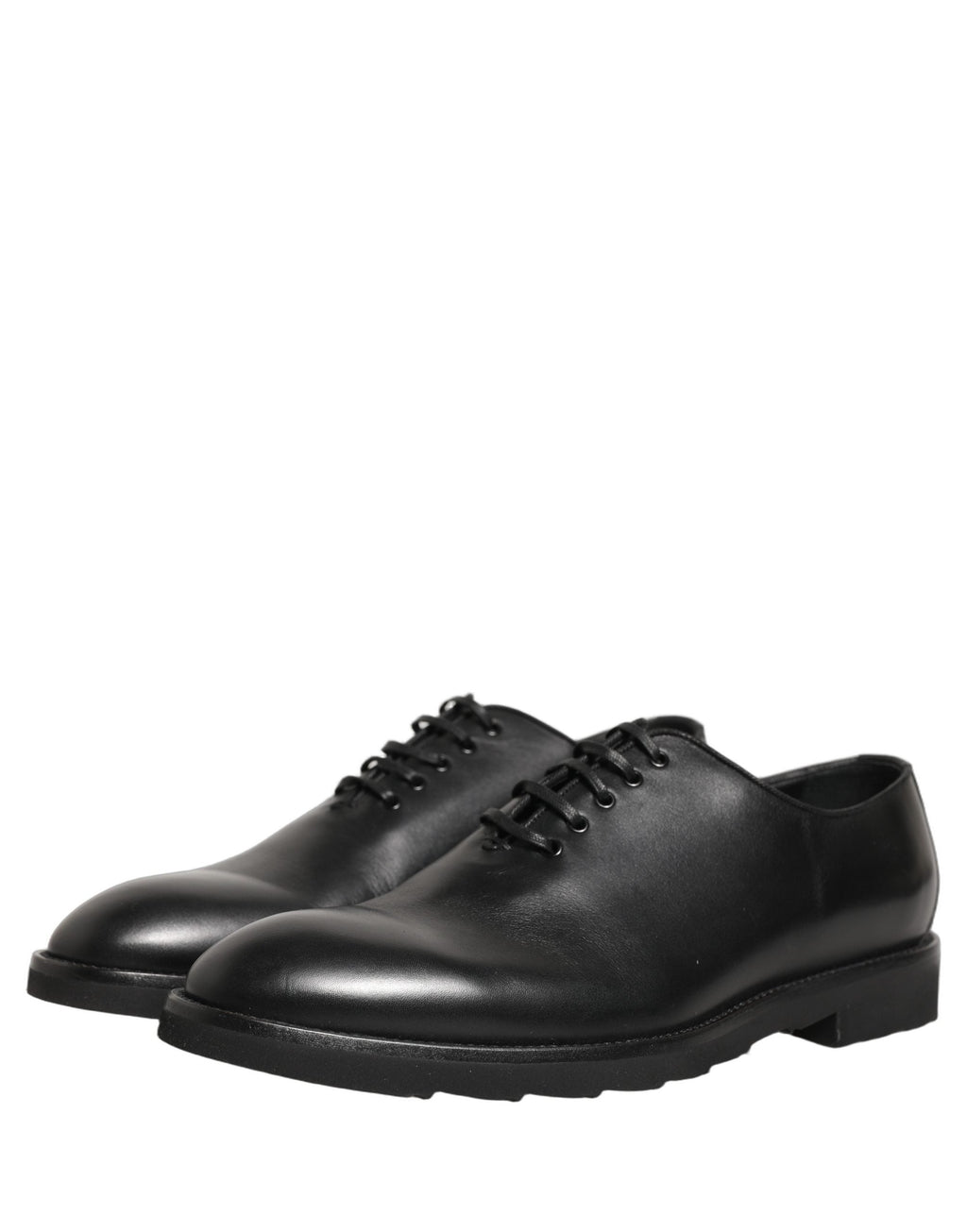 Dolce & Gabbana Black Leather Men Oxford Dress Formal Shoes