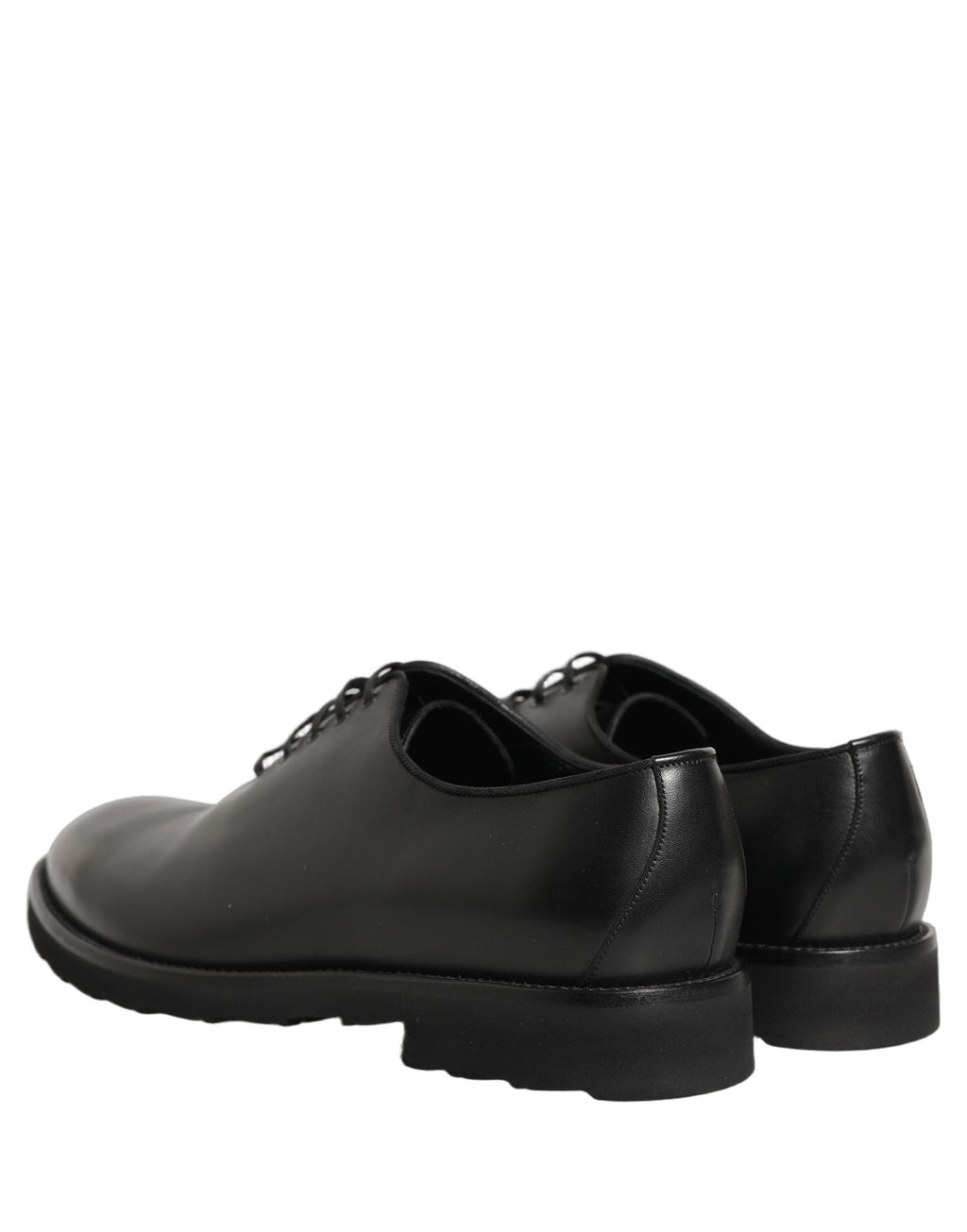 Dolce & Gabbana Black Leather Men Oxford Dress Formal Shoes