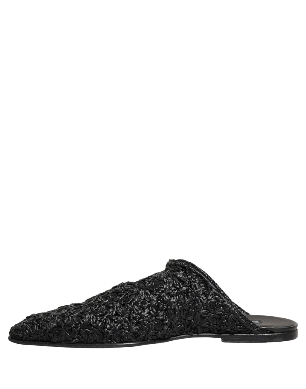 Dolce & Gabbana Black Mules Slides Slippers Men Flats Shoes