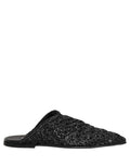 Dolce & Gabbana Black Mules Slides Slippers Men Flats Shoes