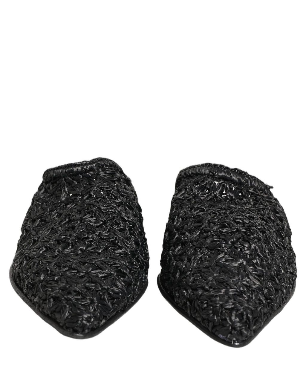 Dolce & Gabbana Black Mules Slides Slippers Men Flats Shoes