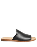 Dolce & Gabbana Brown Leather Slides Sandals Flats Men Shoes