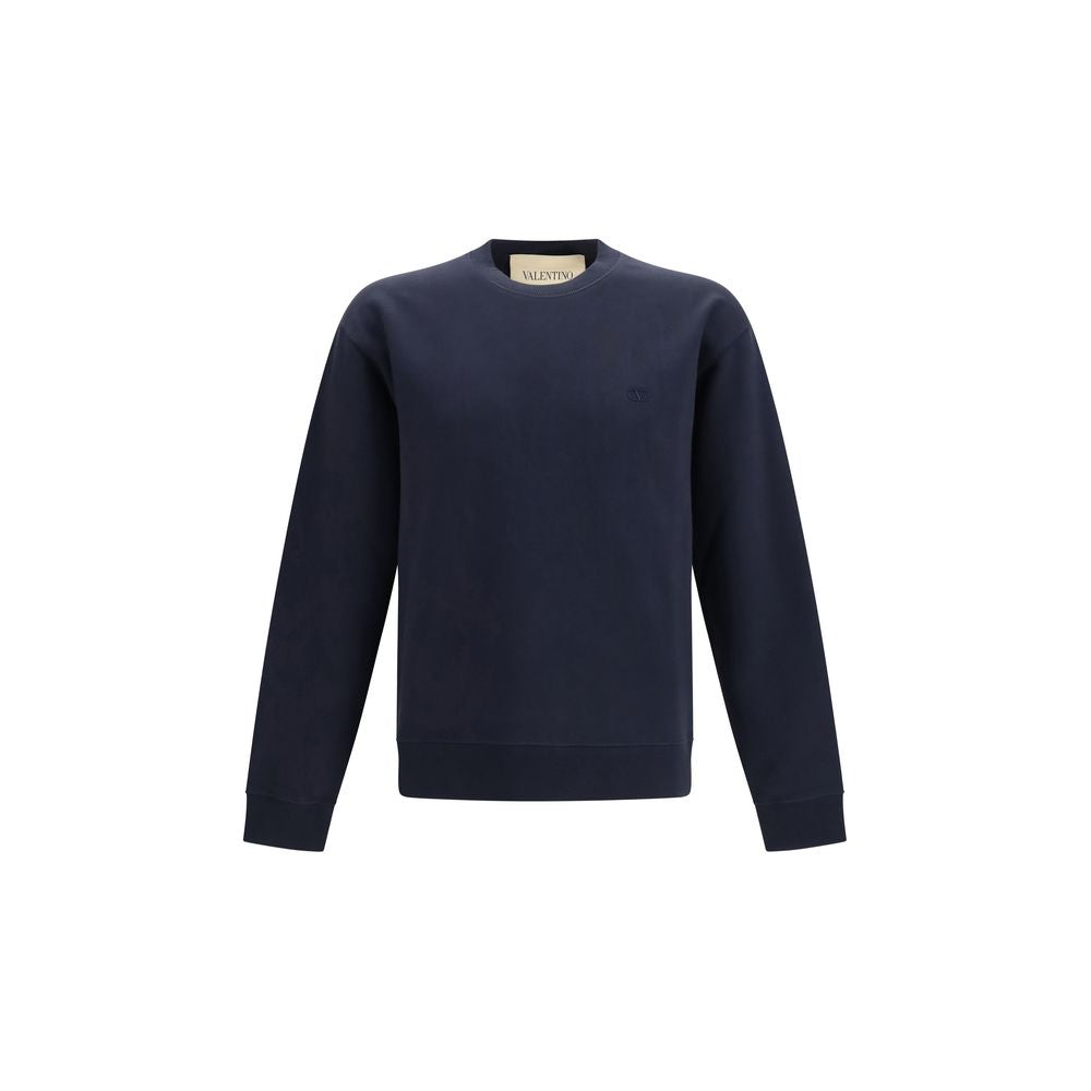 Valentino Garavani Blue Cotton Sweatshirt