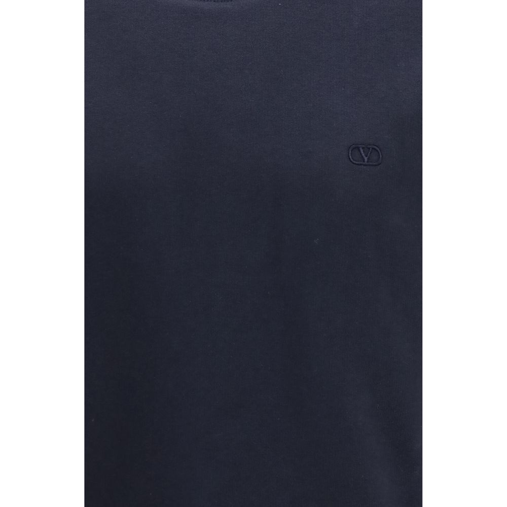 Valentino Garavani Blue Cotton Sweatshirt