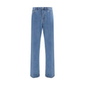 Valentino Garavani Blue Cotton Straight-Leg Jeans