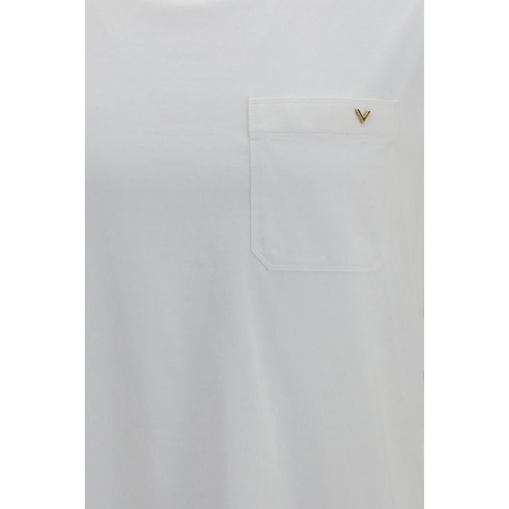 Valentino Garavani White Cotton T-Shirt Valentino Garavani