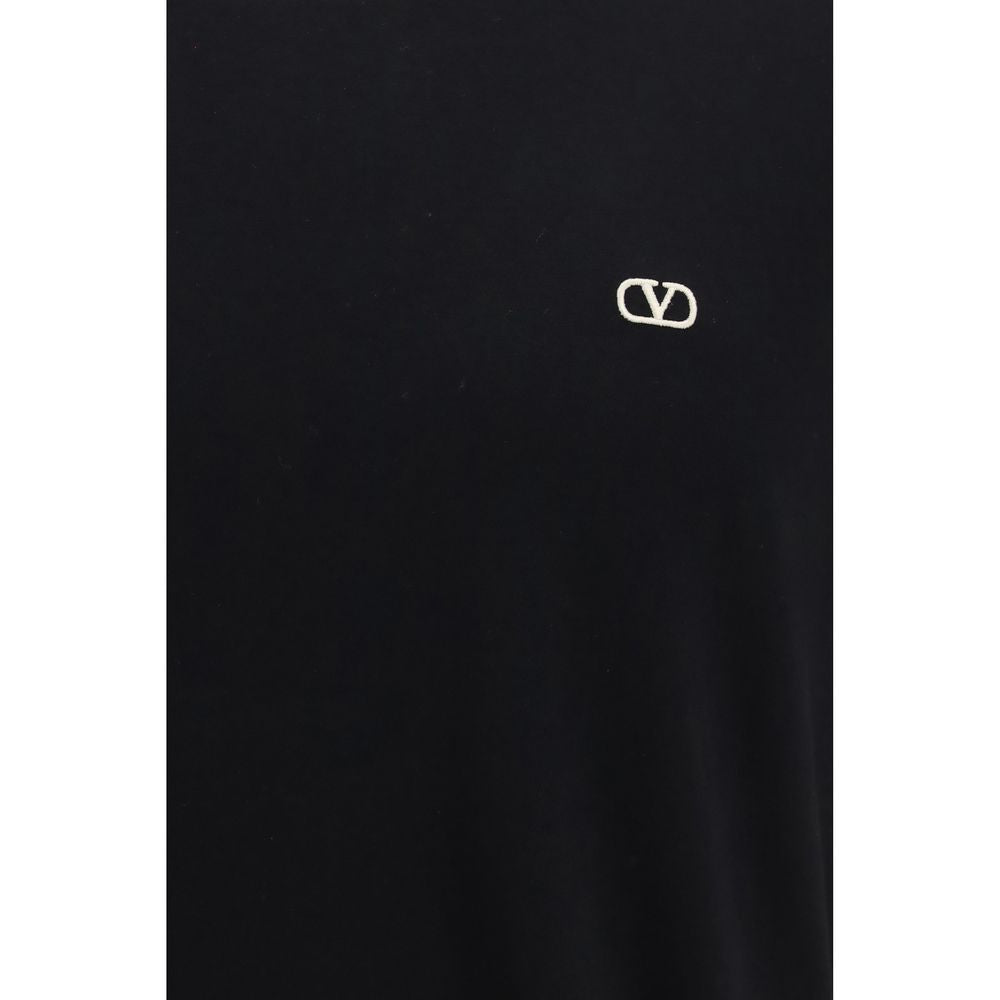 Valentino Garavani Black Cotton T-Shirt