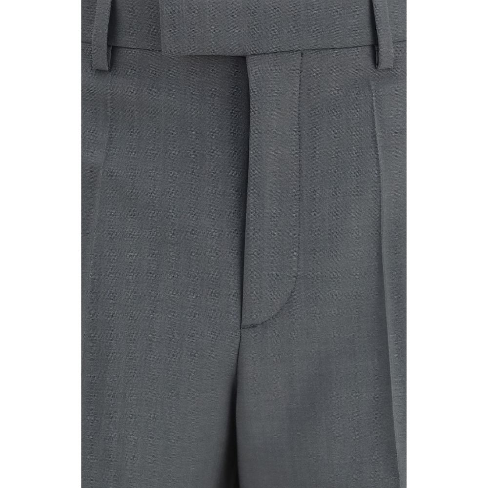 Valentino Garavani Gray Wool Oves Aries Dress Pants
