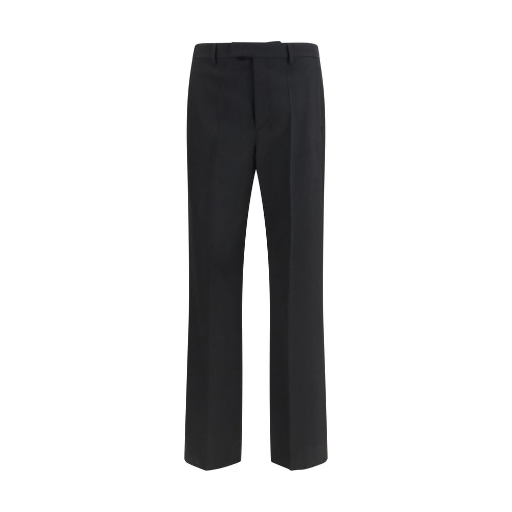 Valentino Garavani Black Wool Oves Aries Dress Pants