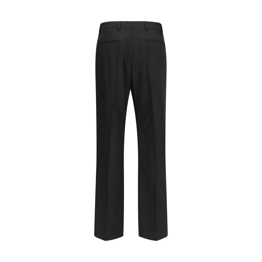 Valentino Garavani Black Wool Oves Aries Dress Pants