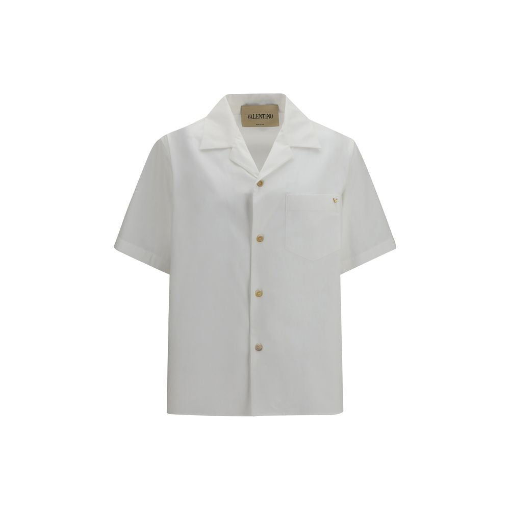Valentino Garavani White Cotton Shortsleeve Shirt