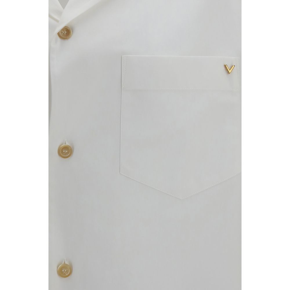 Valentino Garavani White Cotton Shortsleeve Shirt