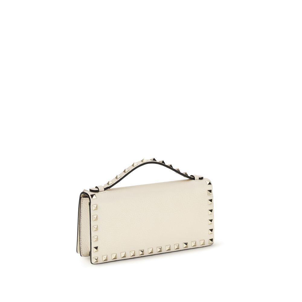 Valentino Garavani Beige Calf Leather Bos Taurus Wallet