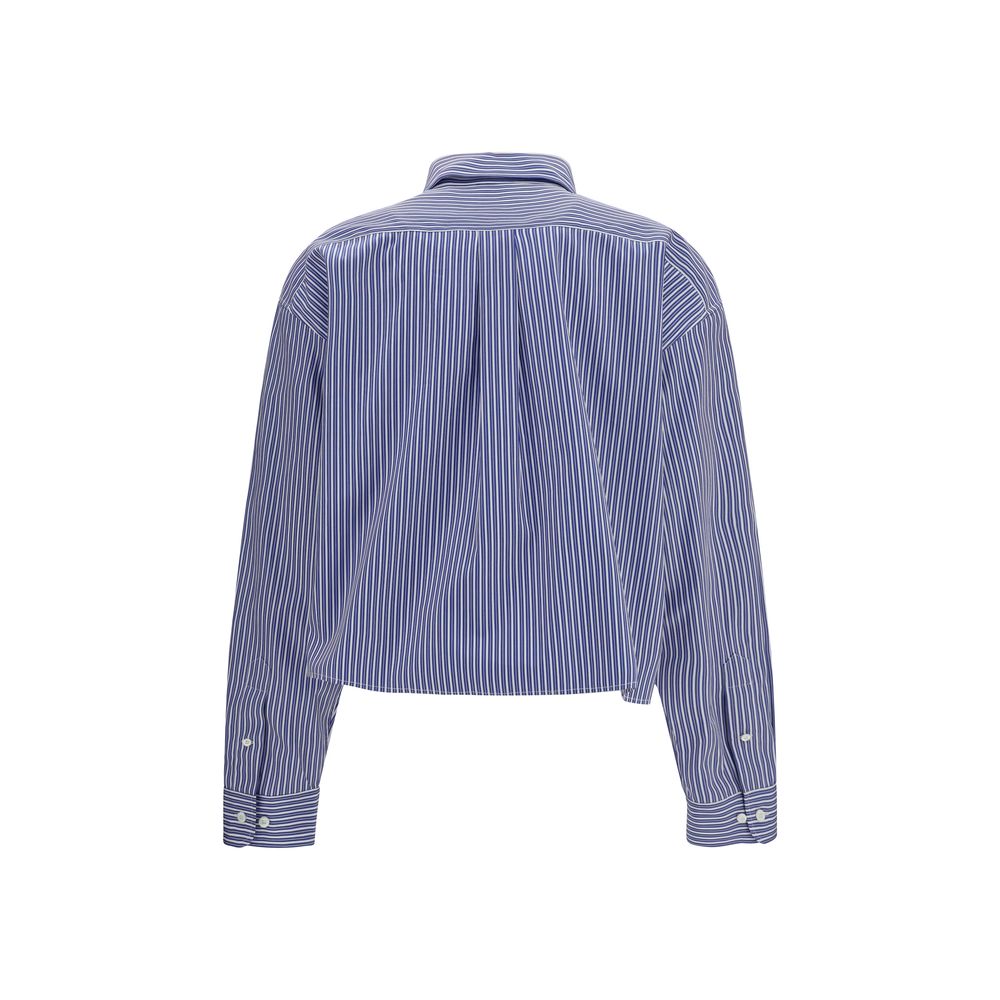 Miu Miu Blue Cotton Dress Shirt